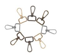 HAPINARY Accessorio Portachiavi 20 Pezzi con Moschettone Moschettone Girevole A D per Cordino