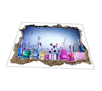 HAPINARY Adesivo Scientifico Per Pareti in Pvc Resistente, Decorazione Murale Rimovibile Per Aule e Camerette Ragazzo Ragazza 2-4 Anni, Adesivo Chimica Per Laboratorio Educativo e Ambienti Domestici