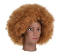 HAPINARY Afro Wig Corto Riccio per Donne Nere Parrucca Sintetica Resistente al Calore Stile Naturale Afro Riccio per Feste Cosplay e Utilizzo Quotidiano Colore Karakè