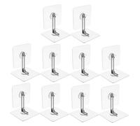 HAPINARY Ancoraggi a Parete per Mobili Antiribaltamento, Set da 10 Pezzi, Adesivi senza Foratura per Sicurezza Ragazzo Ragazza, Fissaggi per Armadietti, Librerie e Scarpiere, Installazione