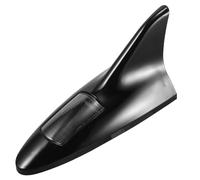 HAPINARY Antenna a Pinna Squalo Auto Copertura per Antenna Sul Tetto 8 Luci LED Solari, Accessorio Decorativo Nero per Auto e Sicurezza Stradale