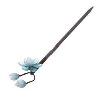 HAPINARY Antica Forcina Legno Vintage Stile Cinese Classico Fermaglio Elegante e Sicuro per Lunghi Accessorio Retrò per Acconciature Hanfu e Chignon Raffinati