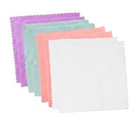 HAPINARY Asciugamani per Viso in Corallo Morbido, Set da 8 Pezzi Quadrati Assorbenti e Traspiranti, Panni per Lavaggio del Viso Delicati Adatti alla Cura della Pelle Quotidiana