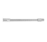 HAPINARY Asta di Prolunga Flessibile per Chiave a Cricchetto 350mm | Acciaio a Molla, Argento, Portatile e Forte Resilienza, Uso Personale e Professionale