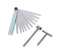 HAPINARY Attrezzi per Regolazione Valvole con Chiave Metallo e Spessimetro Precisione per Misurazione Gioco Valvole Resistente e Compatibile con Vari Modelli per Manutenzione Professionale