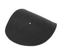 HAPINARY Audio Player Mat, Mat for Record in silicone nero da 30 cm, 1 pezzo, per lettore audio e vinyl record players, riduce vibrazioni