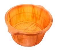 HAPINARY Bagno per con Design Legno per Massaggi e Pediluvi Casa Facile Trasportare e Utilizzare per Donne