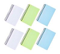 HAPINARY Blocco Note Tascabile a Spirale 6 Pezzi con Carta Rigata per Appunti Business e Studio, Portatile e Pratico per Professionisti e Studenti