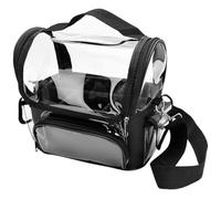 HAPINARY Borsa da Parrucchiere Trasparente Grande Capacità Divisori, Organizer per Strumenti da Barbiere e Trucco, Valigetta da Viaggio Pratica per Professionisti e Appassionati di Hairstyling