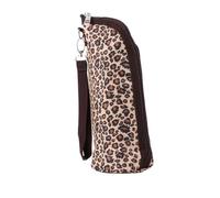 HAPINARY Borsa Per Biberon Materiale Isolante Interno, Capacità 1200 Ml, Borsa Termica Per Latte Materno, Corda Per Aggancio a Passeggino, Stampa Leopardo, 25x8 Cm