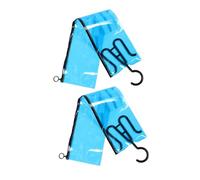 HAPINARY Borsa Porta Extension per Chioma 2 Pezzi in Pvc con Ganci per Appendere Parrucche, Sacchetti Organizzatori per Conservazione e Protezione Domestica