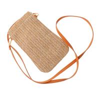 HAPINARY Borsa Portacellulare in Paglia con Design Fashion da Donna, Tracolla Regolabile, Resistente e Non Deformabile, per Madre e a Eventi Estivi