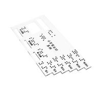 HAPINARY Carta Braille in Acrilico per Non Vedenti, Scheda Guida Numerica Resistente per Identificazione Banconote, Ausilio Pratico per Transazioni Bancarie e Quotidiane, Supporto