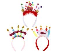 HAPINARY Cerchietti Per Chioma Design A Forma Di Candela E Torta Adorabili Copricapi Per Ragazzo Ragazza Decorazioni Per Chioma E Costumi