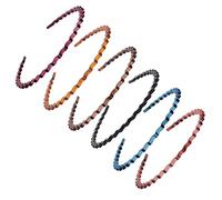 HAPINARY Cerchietti Per Chioma in Resina 6 Pezzi Semplici Copricapo Da Bagno Design Elegante E Semplice Colore Splendido Per Donne