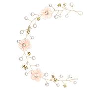 HAPINARY Cerchietto Per Chioma Da Sposa Perle Finte E Fiori Accessorio Per Chioma Donna Per Matrimonio E Feste Familiari Realizzato in Lega Di Zinco