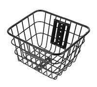 HAPINARY Cesto Bici Anteriore Pieghevole in Ferro per Manubrio, Nero | Montaggio Frontale Rapido, Struttura a Rete, Design Staccabile, per Pendolari e Uscite in Bicicletta