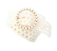 HAPINARY Cintura Elastica da Donna e Laurea Elegante e Decorativa Perle Finte Beige come San Valentino per Abiti Raffinati e Occasioni Speciali