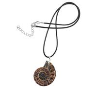 HAPINARY Ciondolo Ammonite Naturale a Forma di Conchiglia Spirale, Esemplare Fossile per Collana, Gioielli Artigianali Multifunzionali, Regalo per Occasioni Speciali, Decorazione Boho