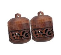 HAPINARY Ciondolo in Legno Intagliato Lanterna 2 Pezzi Bottiglia Apribile Diffusore Decorativo Aromatico Per Aromaterapia e Decorazione Da Appendere Auto e Casa