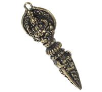 HAPINARY Ciondolo Vajra Dorje in Ottone Simbolo Di Patrimonio Culturale Ornamento Da Appendere Meditazione Decorazione Buddista Design Vintage