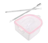 HAPINARY Ciotola Per Ammollo Unghie Set 3 Pezzi Ciotola Per Manicure Doppio Per Rimozione Cuticole e Trattamenti Nutrizionali Strumento Per Nail Art e Te