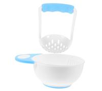 HAPINARY Ciotola Per Macinare Frutta E Verdura Set Di Schiacciapatate Per Bambini Plastica Facile Da Pulire Anello Antiscivolo in Gomma