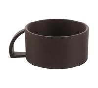 HAPINARY Ciotola Sapone Barba con Manico in Pla Tazza da Rasatura Bocca Larga con Motivo per Schiuma Densa Strumento Uomo per Cura Barba e Rasatura Professionale Marrone