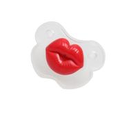 HAPINARY Ciuccio Silicone Forma Di Labbra Per Giocattolo Calma Gengive Accessorio Divertente e Pratico Per Infanti Colore Rosso Facile Da Pulire e Sicuro