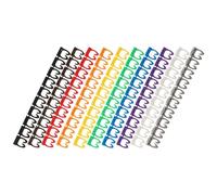 HAPINARY Clip Numerati per Cavi 0-9 in Plastica, 100 Pezzi Facili da Installare per Identificazione e Gestione dei Fili in Casa o Ufficio