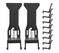 HAPINARY Clip per Cassetto Registratore di Cassa, 10 Pezzi di Morsetti di Plastica Neri per Fissaggio Denaro, Accessorio per Organizzazione e Sicurezza Contanti in Attività Commerciali