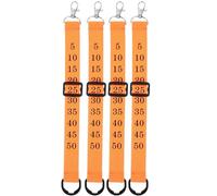 HAPINARY Clip per Catena da Polso in Nylon Arancia 4 Pezzi Arbitro di Calcio Design Sicuro e Polsino, Accessorio Essenziale per Partite Regolari di Calcio