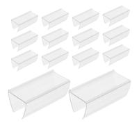 HAPINARY Clip Porta Cartellini Prezzi 30 Pezzi in PVC Trasparente per Scaffali, Utilizzabile in Supermercati e Archivi Domestici