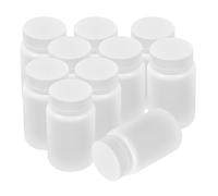 HAPINARY Contenitori Vuoti per Medicinali 20 Flaconi in Plastica Bianca 100 Ml Protezione Sigillante in Alluminio per Viaggi e Casa