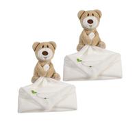 HAPINARY Coperta Di Sicurezza Orsetto Per Ragazzo Ragazza 2 Pezzi, Peluche Rilassante in Spugna Morbida, Giocattolo Confortante Lavabile Per Ragazzo Ragazza