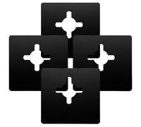 HAPINARY Copertura in Acciaio Inox per Serrature 4 Pezzi Piastra di Battuta per Porte da Garage e Porte Blindate