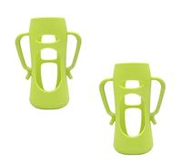 HAPINARY Copertura per Biberon in Silicone Verde 2 Pezzi, Manica Protettiva e Antibatterica per Protezione e Resistenza del Biberon Durante Lallattamento