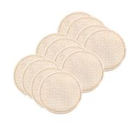 HAPINARY Coppette Assorbilatte Riutilizzabili in Cotone Biologico Anti-perdite 12 Pezzi Lavabili in Lavatrice