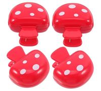 HAPINARY Copri-testine Per Spazzolino Da Viaggio a Fungo 4 Pezzi, Tappo Coprispazzolino in Plastica Robusta, Custodia Portatile Antipolvere Per Campeggio, Viaggio, Uso Quotidiano