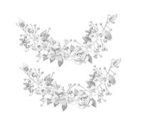 HAPINARY Copricapo Da Sposa 2 Pezzi Decorazione Per Chioma Ornamento Per Chioma Da Sposa Realizzato in Argilla Polimerica E Materiali Metallici Per Qualsiasi Occasione