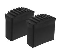 HAPINARY Coprigambe Antiscivolo in Gomma 2 Pezzi Piedini Isolanti Protezione Elettrica per Gradini Scala Professionale e Domestica 2,5X6,3 CM