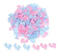HAPINARY Coriandoli Accessori Tessuto 200 Impronte Rosa Non Pezzi Blu e Rivelazione Leggeri Decorazione Tavolo Shower Festa Genere