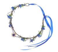 HAPINARY Corona a Goccia per Sopracciglia in Resina Blu Design Unico, Accessorio Versatile per Occasioni Importanti e Matrimoni Stile Mistico e Raffinato