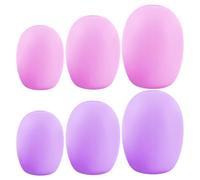 HAPINARY Cover per Pennelli Make Up in Silicone 6 Pezzi, Copertura Protettiva Riutilizzabile, Antiscivolo e Compatta per Pennelli Correttore e Ombretto