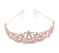 HAPINARY Cristallo Per Sposa Tiara Copricapo Da Donna Per Matrimonio Compleanno Ballo Di Fine Anno Concorso Decorazioni Scintillanti Materiale Di Resistente All'uso Prolungato