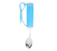 HAPINARY Cucchiaio Anti-vibrazione per Anziani in Acciaio Inox con Impugnatura Curva Ergonomica e Facile da Pulire, Posata Adattativa per Autosufficienza Alimentare