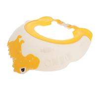 HAPINARY Cuffia da Bagno a Forma di Dinosauro Gialla, Protezione Orecchie, Materiale Pp e Tpe, Portatile e Facile da Asciugare per Bagnetto la Doccia