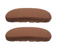HAPINARY Cuscinetti per Braccioli Sedia Ufficio in Schiuma Memory Foam Traspirante Marrone 28x9 Cm Coppia Copribraccioli Antiscivolo Imbottitura Ergonomica per Sedie a Rotelle da Gioco