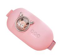 HAPINARY Cuscinetto Riscaldante Mestruale Ricaricabile Per Alleviare Schiena Elettrica Portatile Per Per e Ragazze Rosa