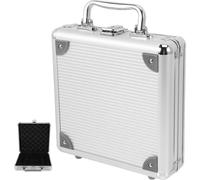 HAPINARY Custodia per Carte da Poker e Fiches in Metallo Grande Capacità, Valigetta Portatile per Giochi da Baccarat e Blackjack, Design Fibbia di Sicurezza